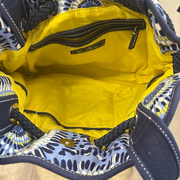 NWOT Vera Bradley Blue Starry Night Patterned shoulder tote Bag - Picture 6 of 9